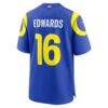 Tru Edwards Los Angeles Rams Nike Team Game Jersey - - Detail View