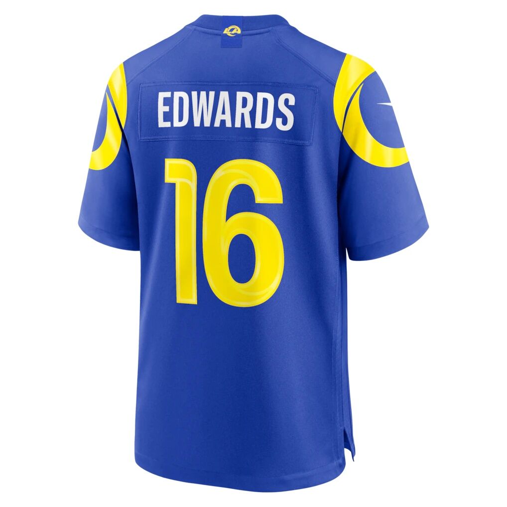 Tru Edwards Los Angeles Rams Nike Team Game Jersey - Royal