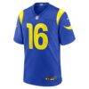 Tru Edwards Los Angeles Rams Nike Team Game Jersey - - Side View