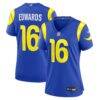 Tru Edwards Los Angeles Rams Nike Women's Team Game Jersey - - Front View