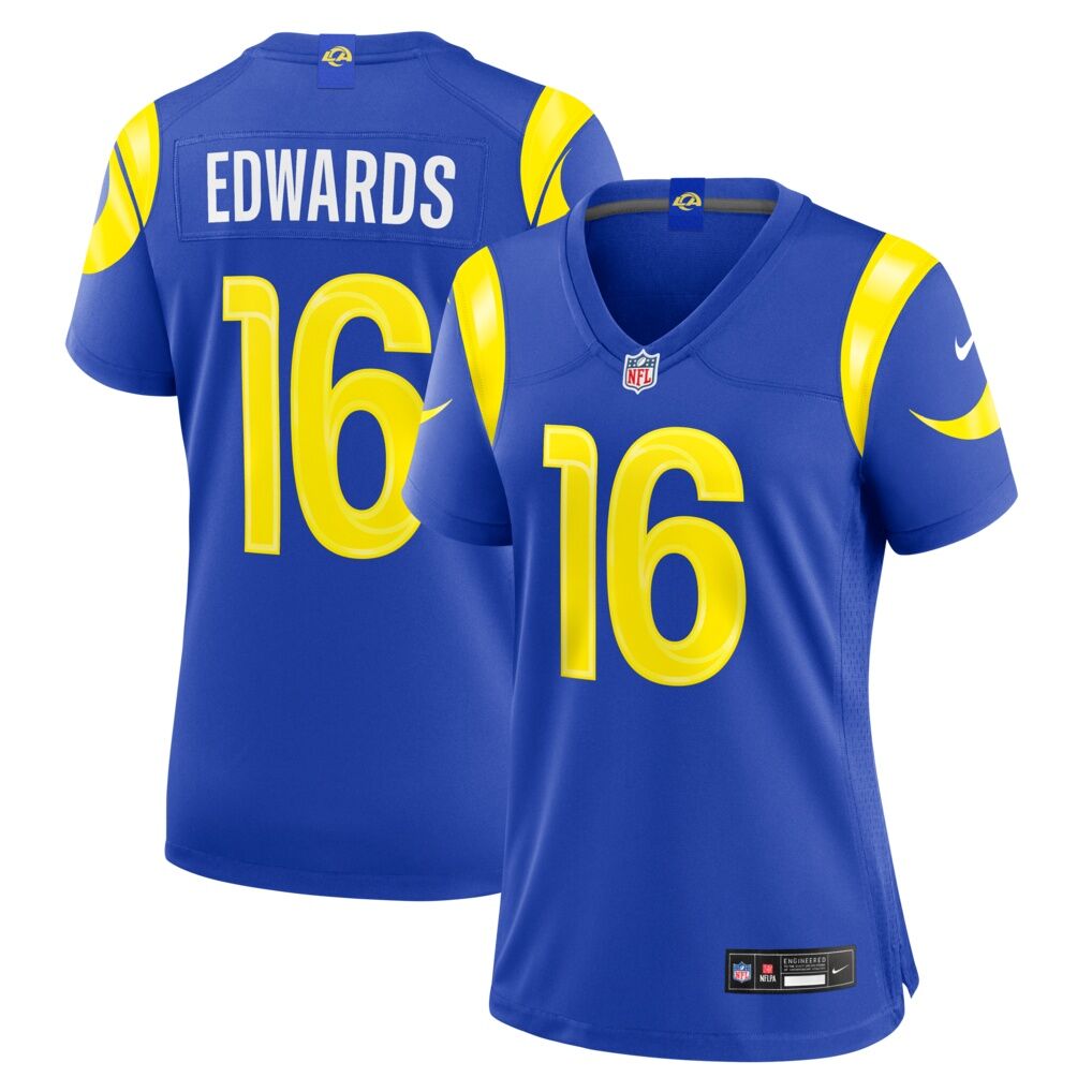 Tru Edwards Los Angeles Rams Nike Women's Team Game Jersey - Royal