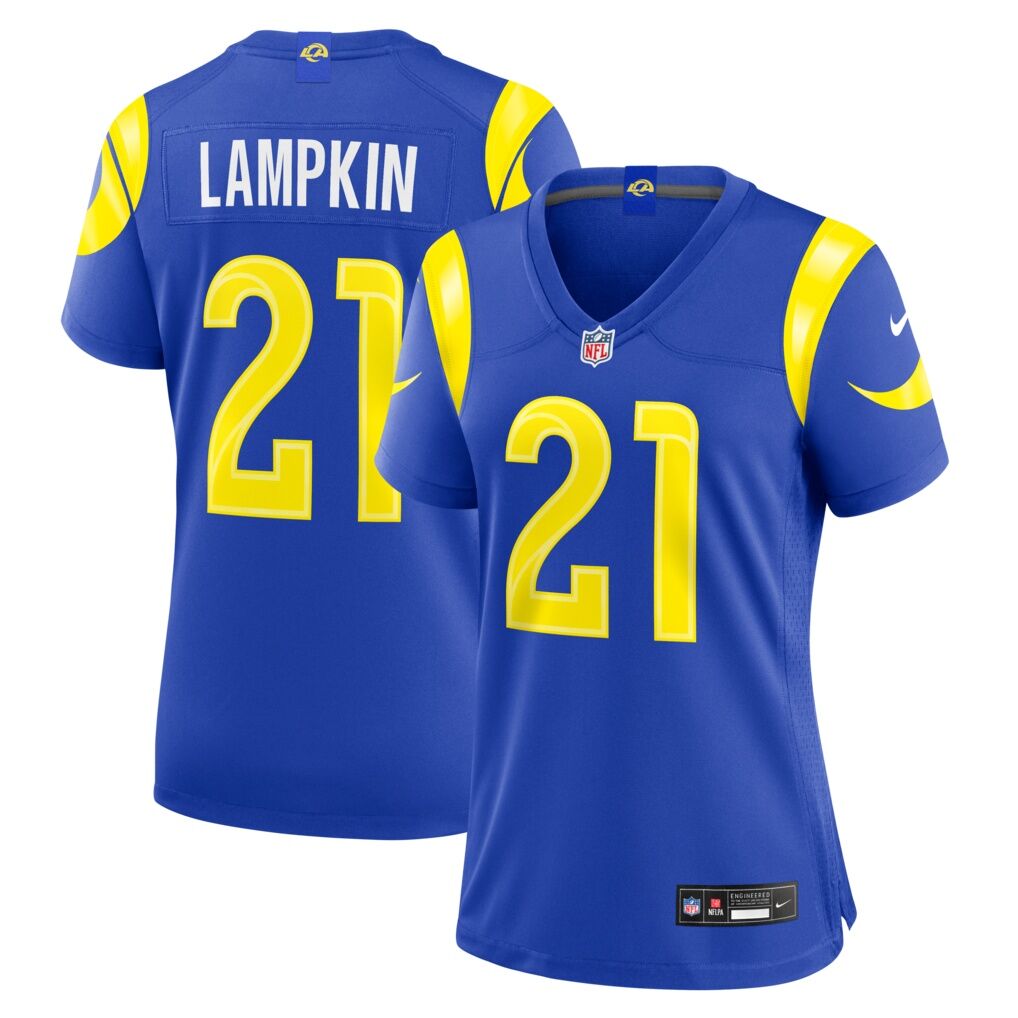 Cam Lampkin Los Angeles Rams Nike Women's Team Game Jersey - Royal