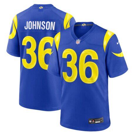 Alex Johnson Los Angeles Rams Nike Team Game Jersey - - Front View