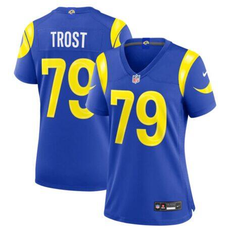 Keagen Trost Los Angeles Rams Nike Women's Team Game Jersey - - Front View