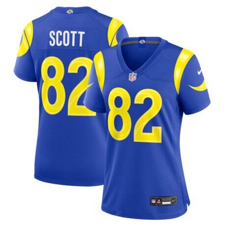 Tyler Scott Los Angeles Rams Nike Women's Team Game Jersey - - Front View