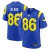 Max Klare Los Angeles Rams Nike Team Game Jersey - - Front View