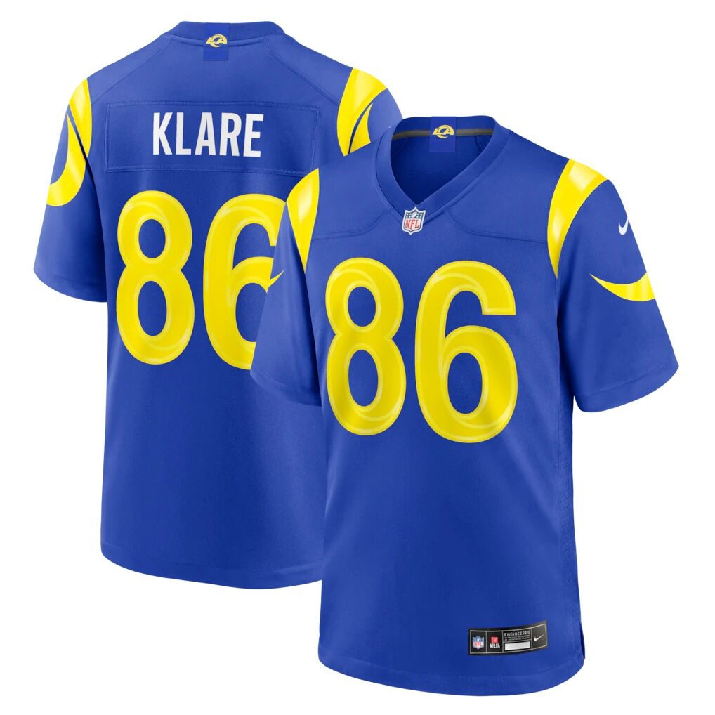 Max Klare Los Angeles Rams Nike Team Game Jersey - Royal