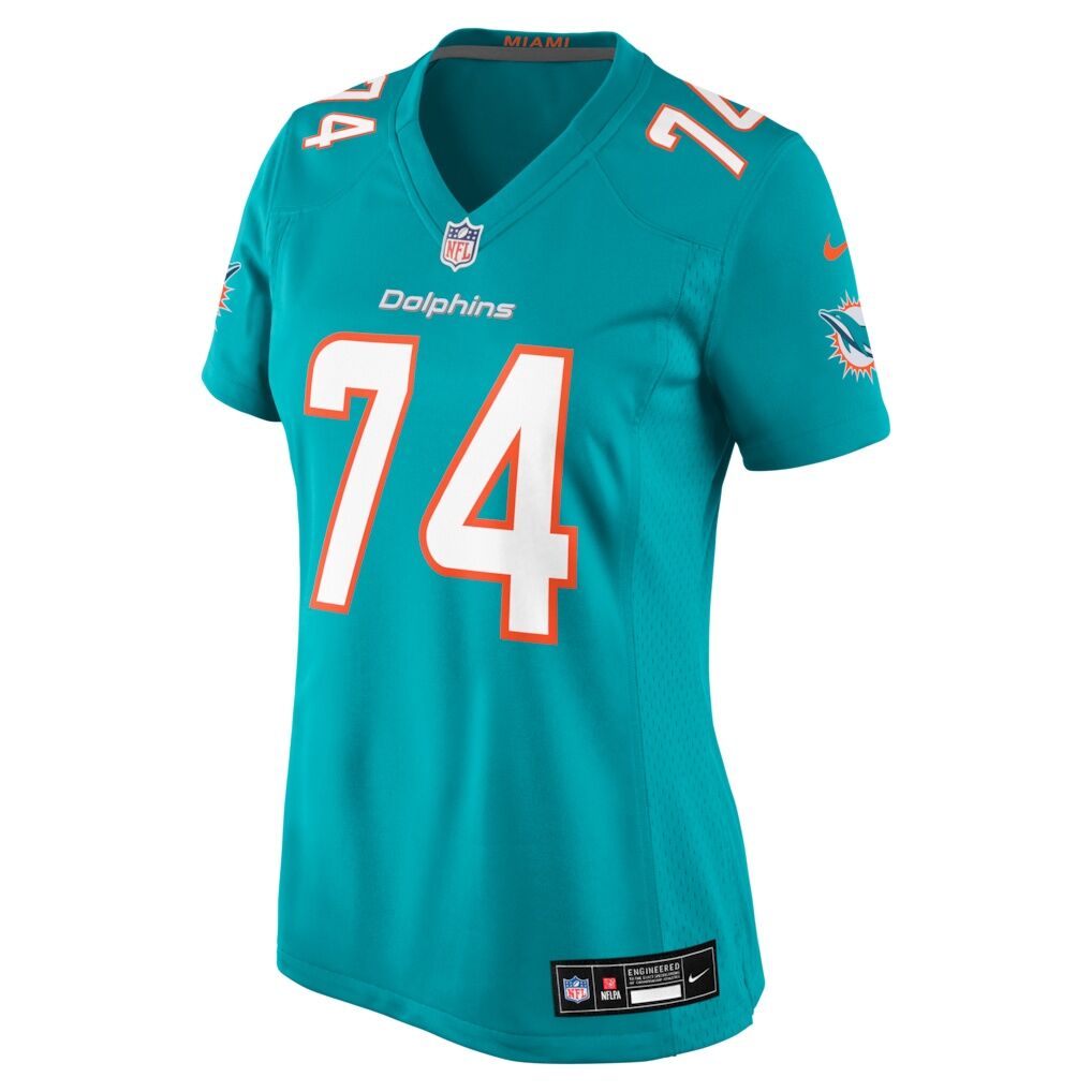 Kadyn Proctor Miami Dolphins Nike Women's Team Game Jersey - Aqua