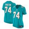 Kadyn Proctor Miami Dolphins Nike Women's Team Game Jersey - - Front View