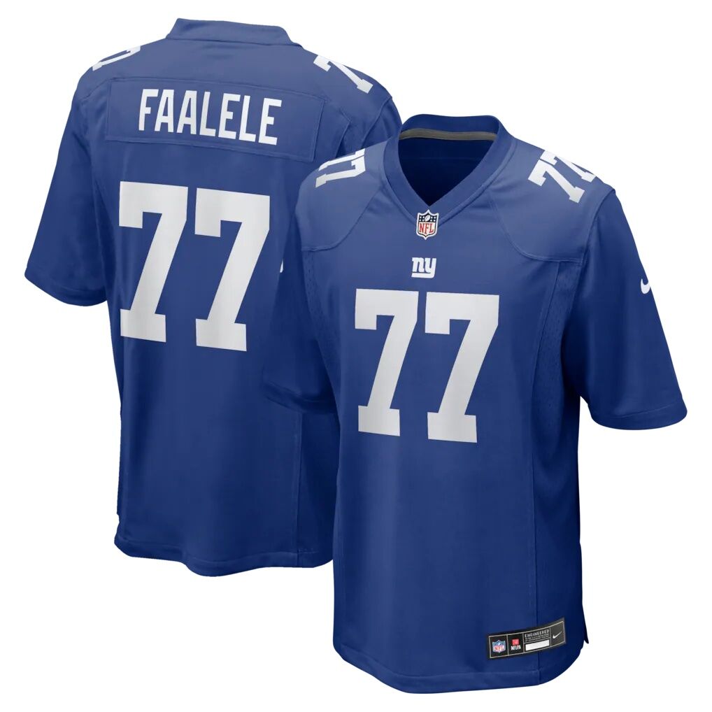 Daniel Faalele New York Giants Nike Team Game Jersey - Royal