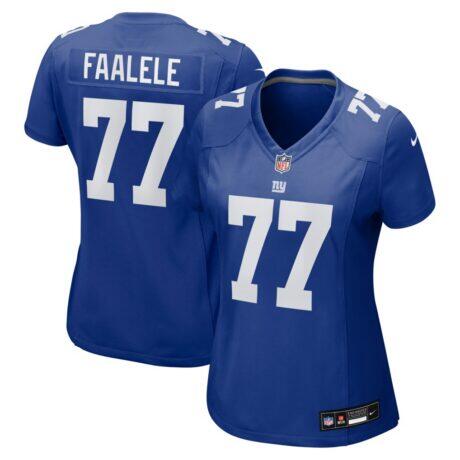 Daniel Faalele New York Giants Nike Women's Team Game Jersey - - Front View