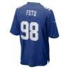 Leki Fotu New York Giants Nike Team Game Jersey - - Alt2