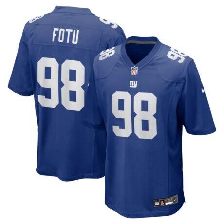 Leki Fotu New York Giants Nike Team Game Jersey - - Front View