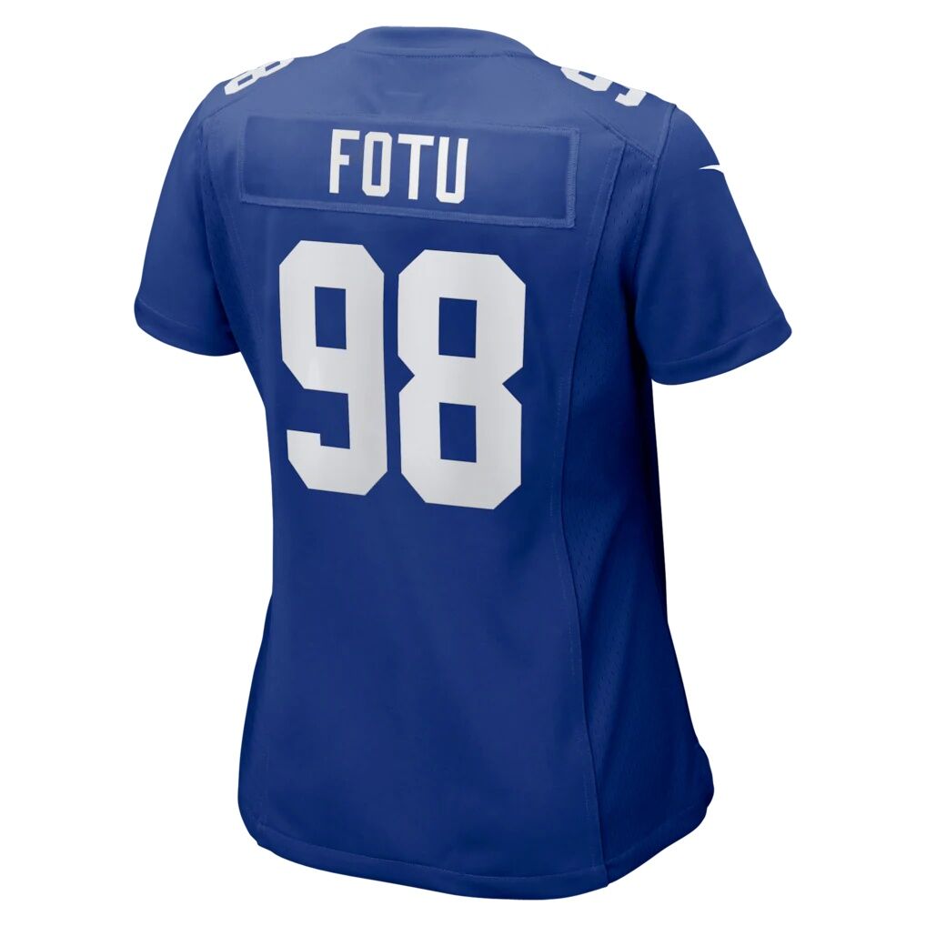 Leki Fotu New York Giants Nike Women's Team Game Jersey - Royal