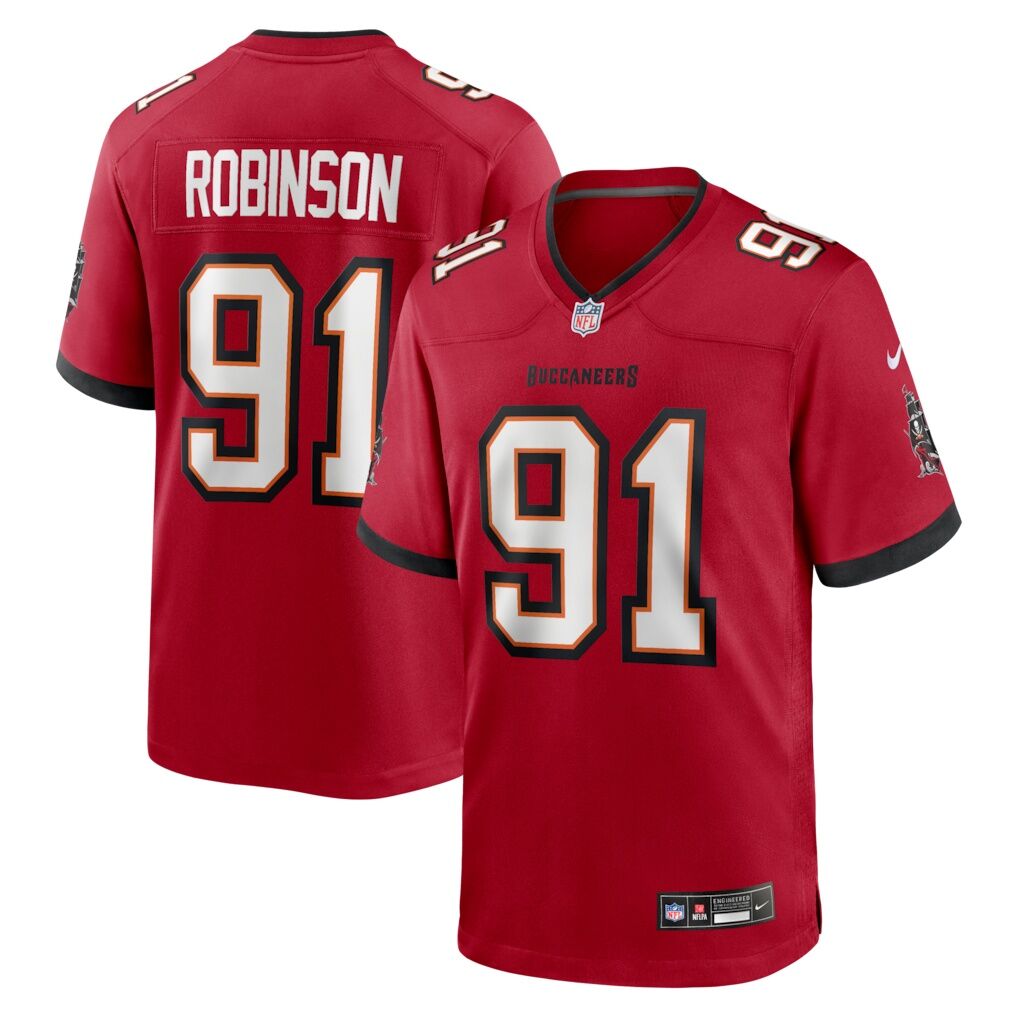 A'Shawn Robinson Tampa Bay Buccaneers Nike Team Game Jersey