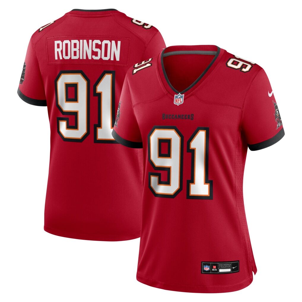 A'Shawn Robinson Tampa Bay Buccaneers Nike Women's Team Game Jersey
