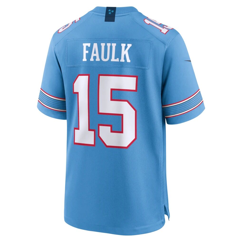 Keldric Faulk Tennessee Titans Nike Team Game Jersey - Light Blue