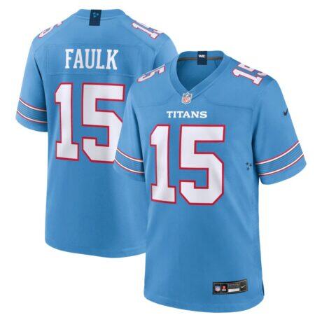 Keldric Faulk Tennessee Titans Nike Team Game Jersey - - Front View
