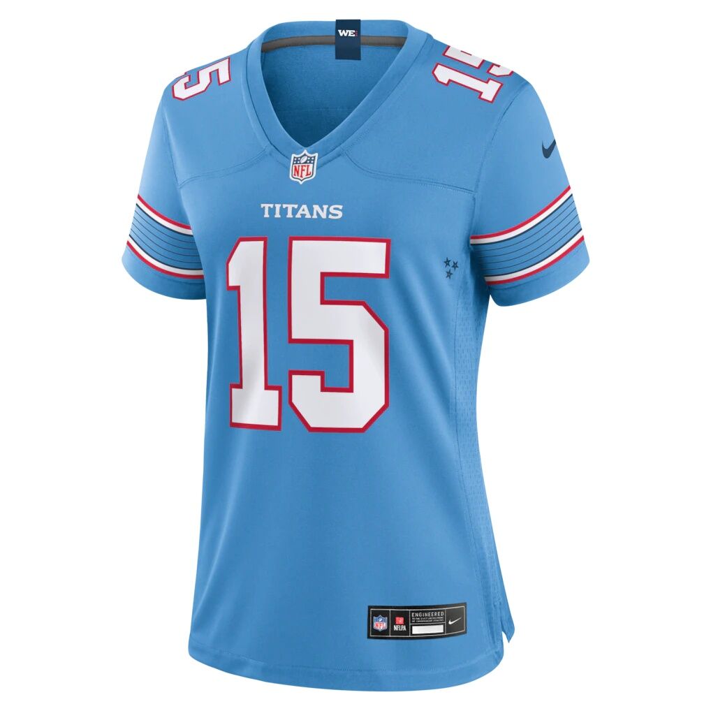 Keldric Faulk Tennessee Titans Nike Women's Team Game Jersey - Light Blue