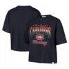 Montreal Canadiens '47 Women's Vibe Check Reed City Cropped T-Shirt - Navy - Front View