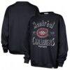 Montreal Canadiens '47 Women's Circle Change Stars Oversized Sweatshirt - Navy - Front View
