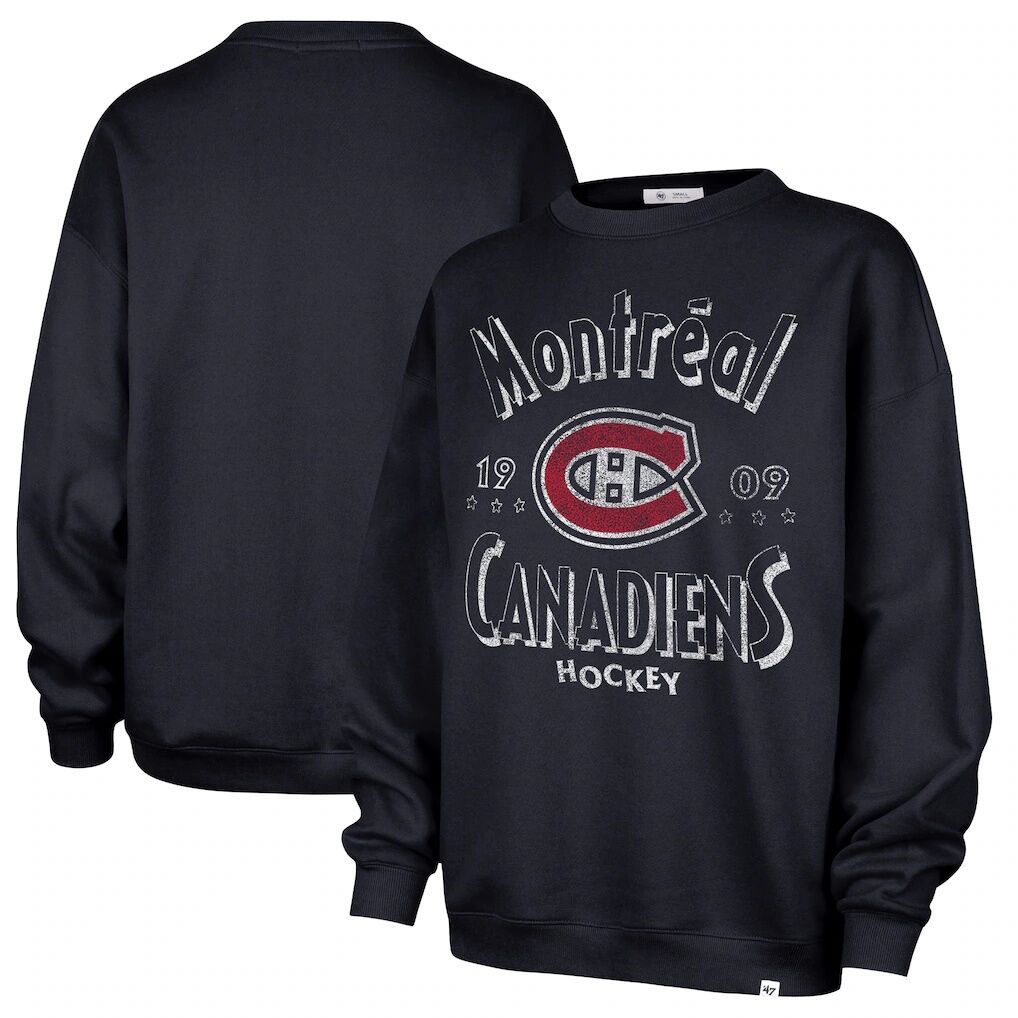 Montreal Canadiens '47  Women's Circle Change Stars Oversized Sweatshirt