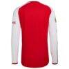 Arsenal adidas 2026/27 Home Authentic Long Sleeve Jersey - Red - Detail View