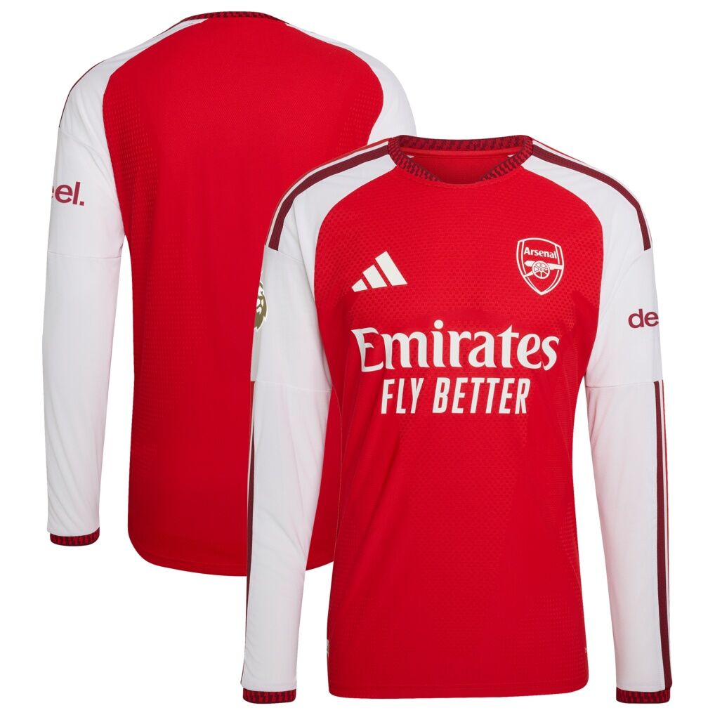 Arsenal adidas 2026/27 Home Authentic Long Sleeve Jersey