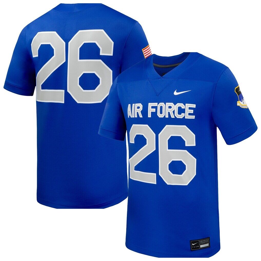 #26 Air Force Falcons Nike  Replica Football Jersey - Royal
