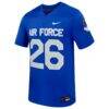 #26 Air Force Falcons Nike Replica Football Jersey - - Side View