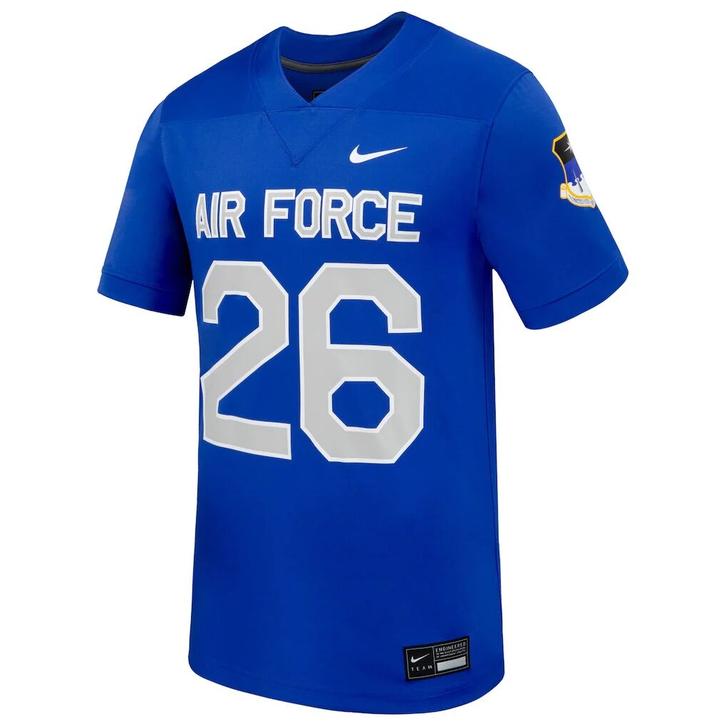 #26 Air Force Falcons Nike  Replica Football Jersey - Royal
