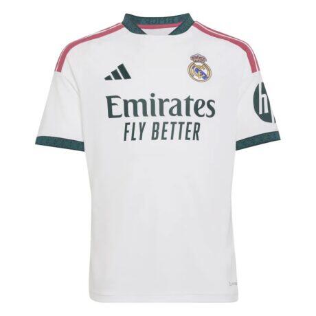 Real Madrid adidas Youth 2026/27 Home Replica Jersey - White - Detail View
