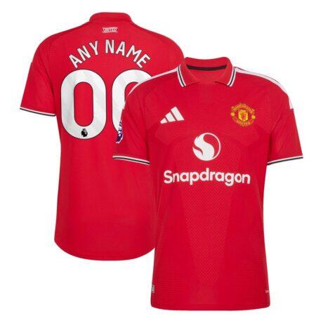 Manchester United adidas 2026/27 Home Authentic Custom Jersey - Red - Front View