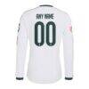 Real Madrid adidas 2026/27 Home On-Field Authentic Custom Long Sleeve Jersey - White - Detail View