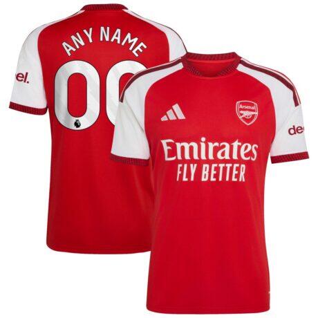 Arsenal adidas 2026/27 Home Replica Custom Jersey - Red - Front View