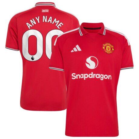 Manchester United adidas 2026/27 Home Replica Custom Jersey - Red - Front View