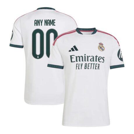 Real Madrid adidas 2026/27 Home Replica Custom Jersey - White - Front View