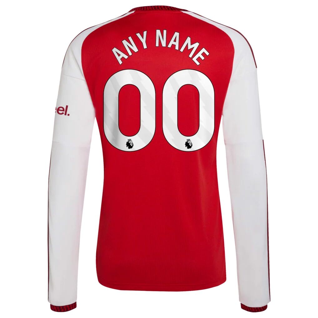 Arsenal adidas 2026/27 Home Replica Custom Long Sleeve Jersey