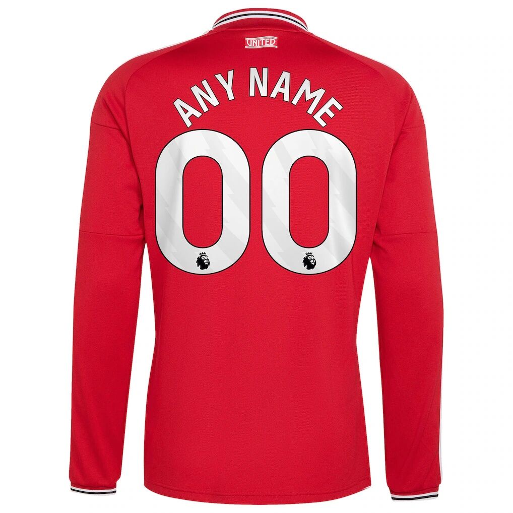 Manchester United adidas 2026/27 Home Replica Long Sleeve Custom Jersey