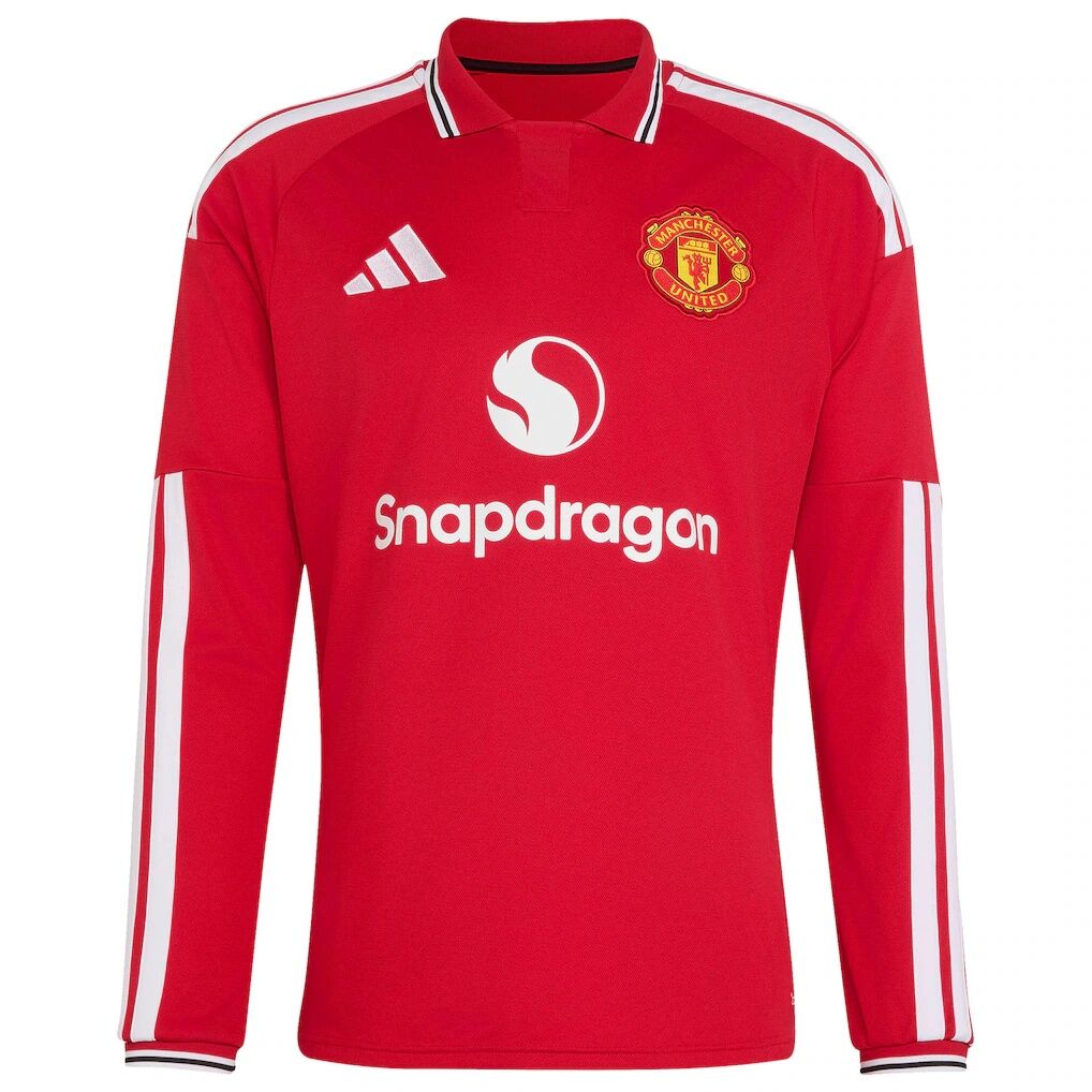 Manchester United adidas 2026/27 Home Replica Long Sleeve Custom Jersey