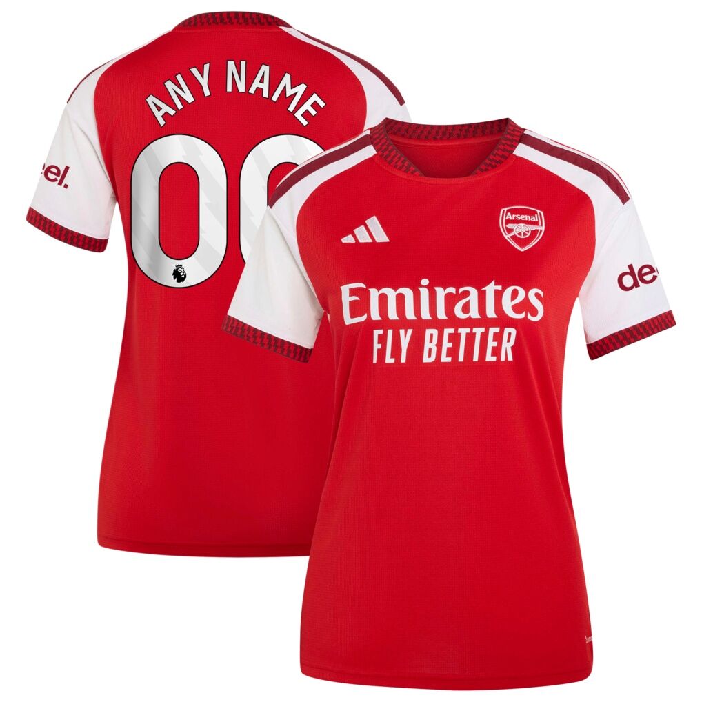 Arsenal adidas Women’s 2026/27 Home Replica Custom Jersey