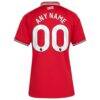 Manchester United adidas Women's 2026/27 Home Replica Custom Jersey - Red - Detail View