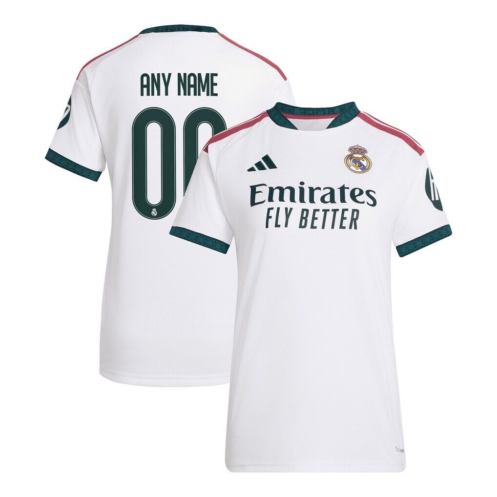 Real Madrid adidas Women’s 2026/27 Home Replica Custom Jersey