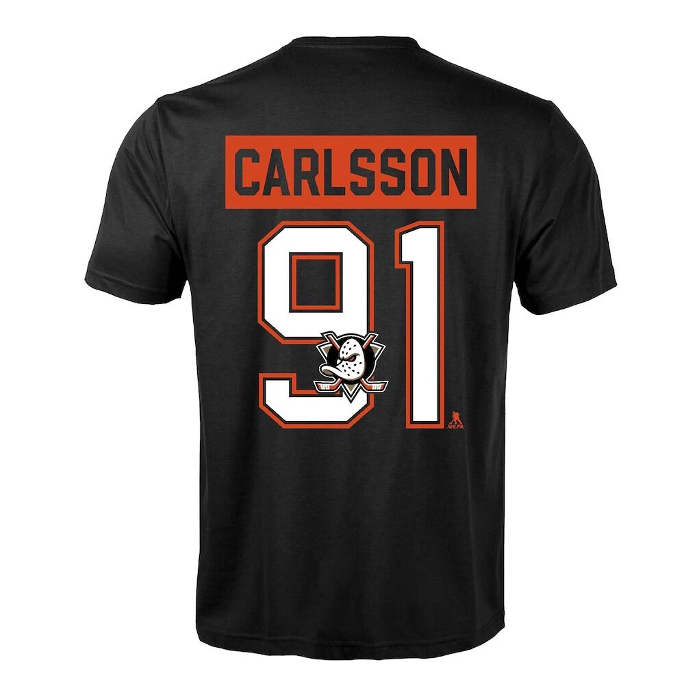 Leo Carlsson Anaheim Ducks Levelwear Richmond Name & Number T-Shirt
