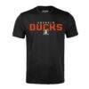 Leo Carlsson Anaheim Ducks Levelwear Richmond Name & Number T-Shirt - Black - Side View