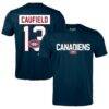Cole Caufield Montreal Canadiens Levelwear Richmond Name & Number T-Shirt - Navy - Front View