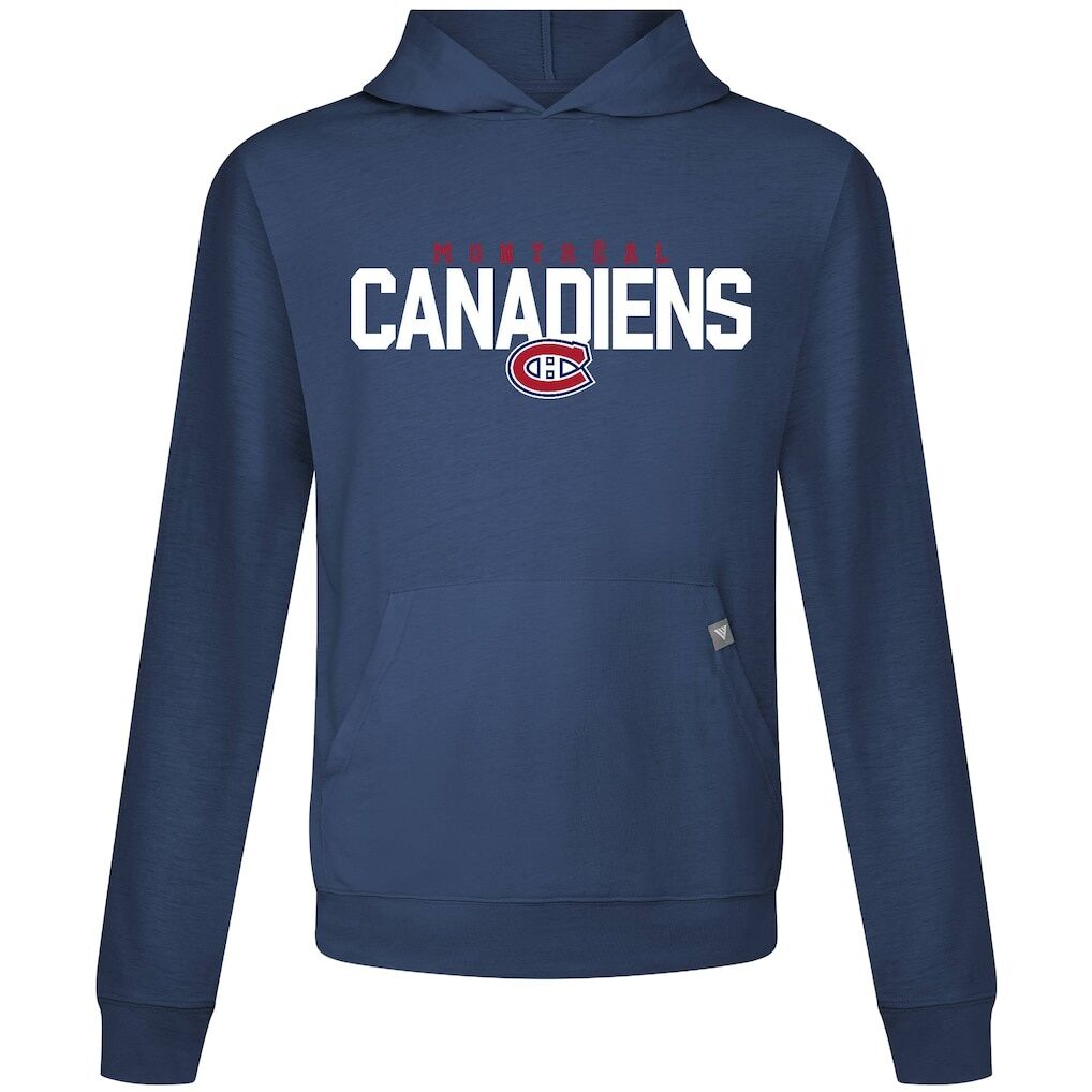 Cole Caufield Montreal Canadiens Levelwear Relay Name & Number Long Sleeve Hooded T-Shirt