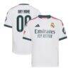 Real Madrid adidas Youth 2026/27 Home On-Field Authentic Custom Jersey - White - Front View