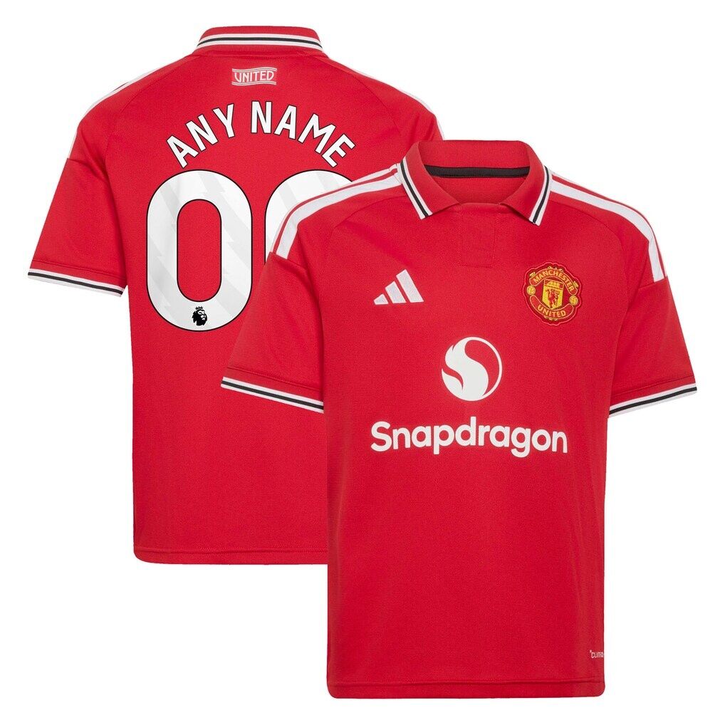 Manchester United adidas Youth 2026/27 Home Replica Custom Jersey