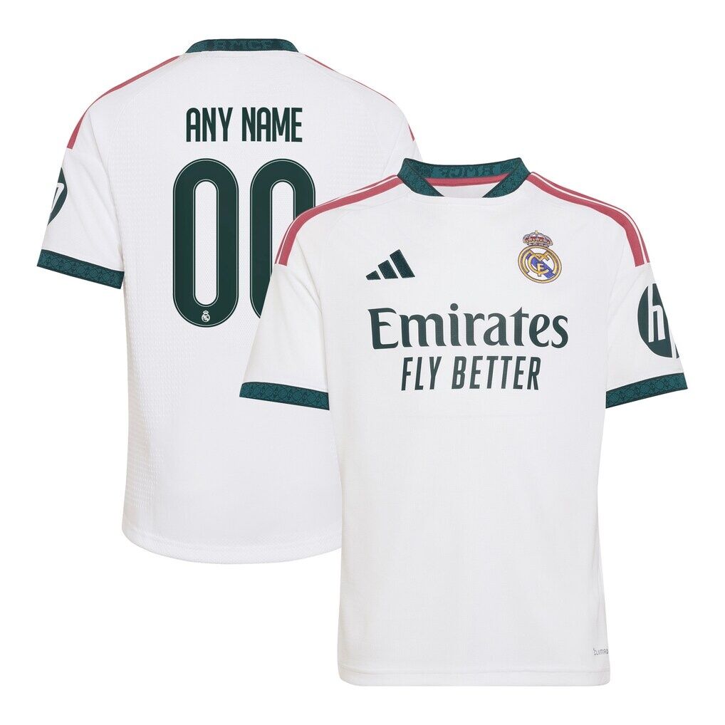 Real Madrid adidas Youth 2026/27 Home Replica Custom Jersey